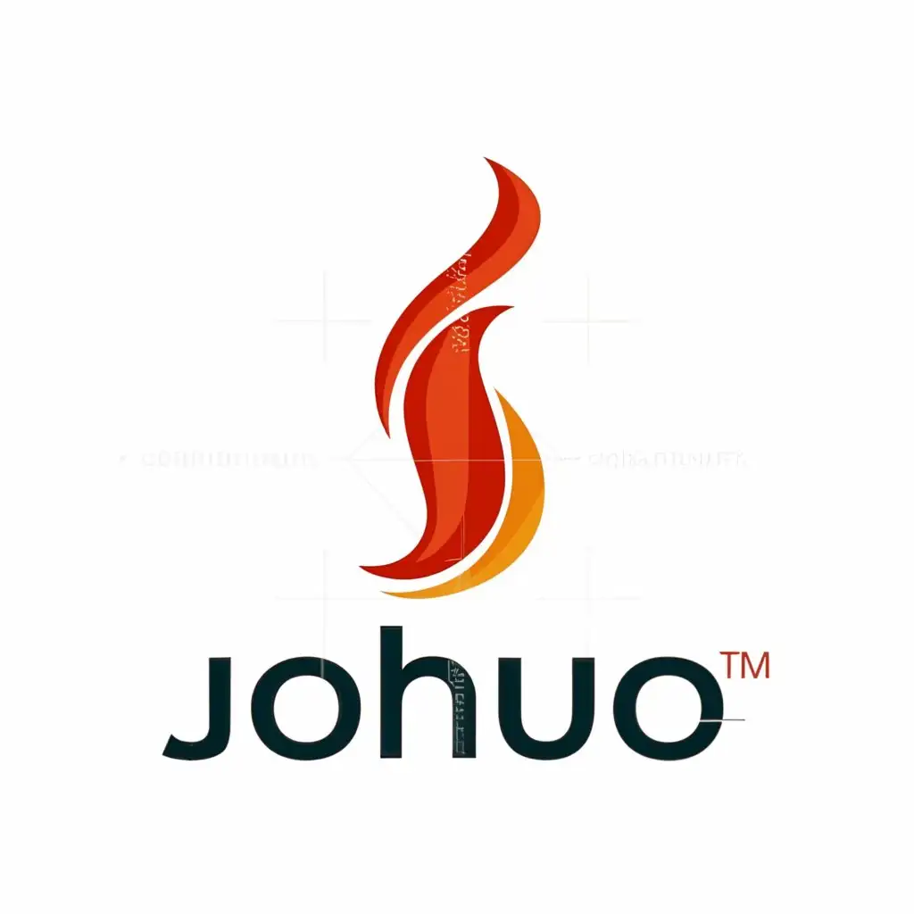 a logo design,with the text "JOHUO", main symbol:chili fire,Moderate,be used in Internet industry,clear background