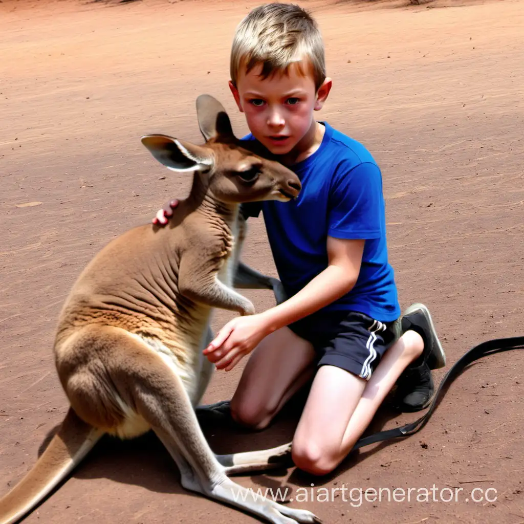 Мальчика Артема избивают кенгуру
