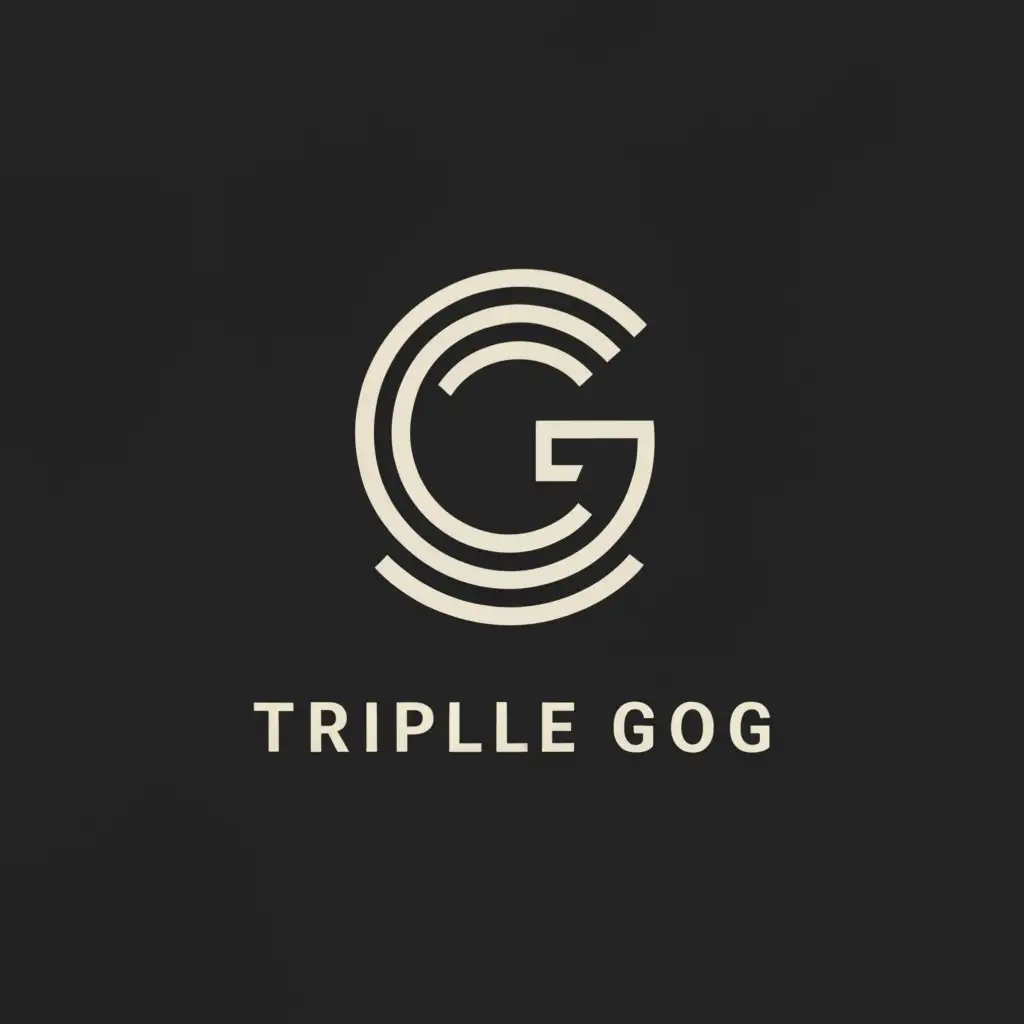 a logo design,with the text "Triple G", main symbol:G inside G inside G,Minimalistic,be used in Nonprofit industry,clear background