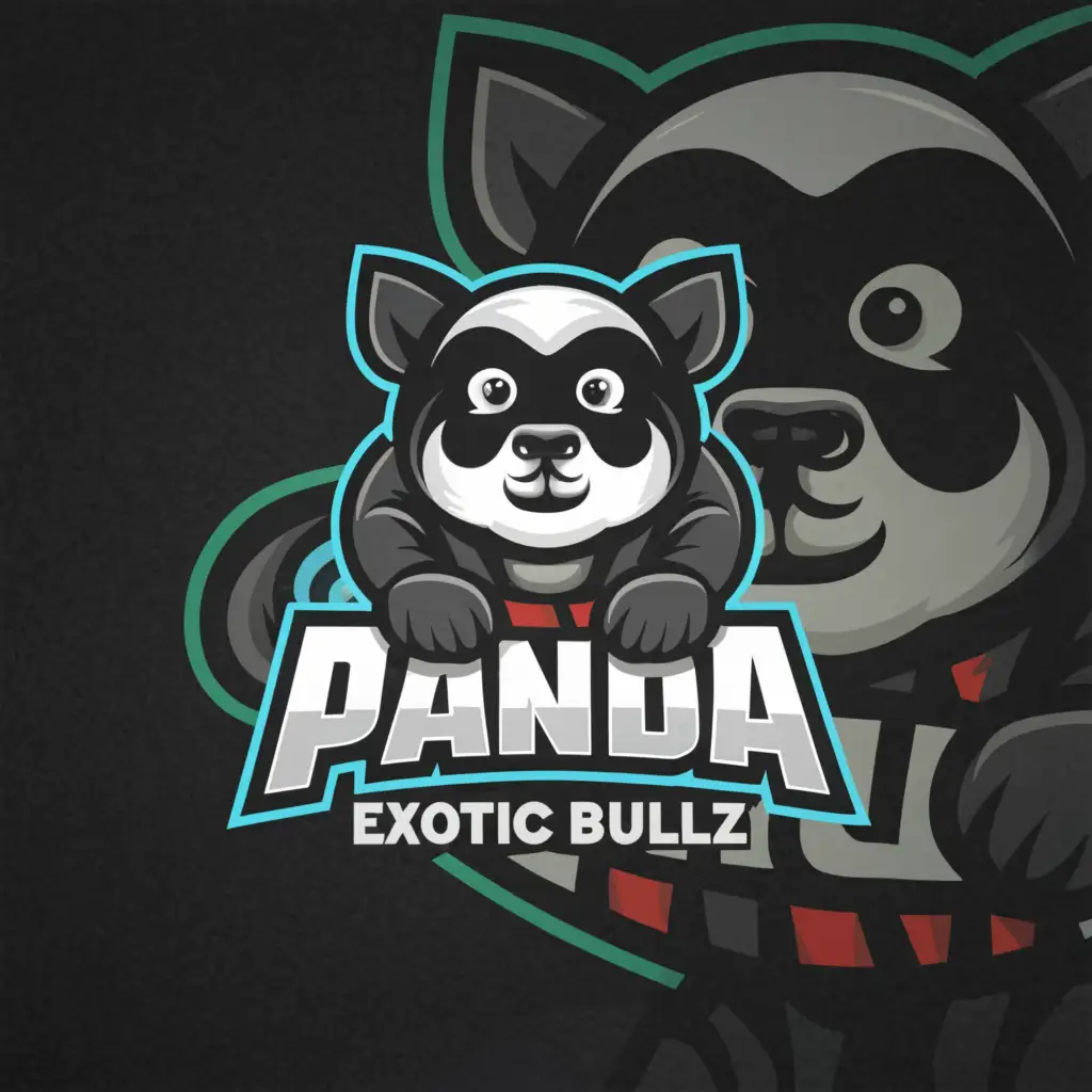 LOGO-Design-For-Panda-Exotic-Bullz-French-Bulldog-Emblem-for-Animal-Pets-Industry