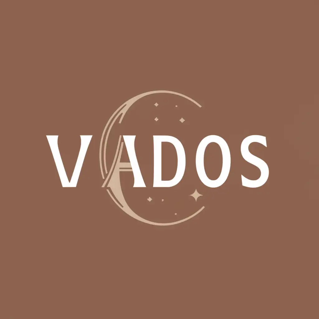 a logo design,with the text "VLaDOS", main symbol:Crescent moon, moon,Moderate,clear background