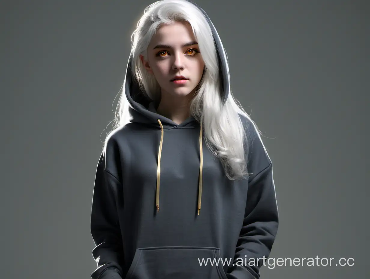 Enigmatic-Girl-with-White-Hair-in-Dark-Gray-Hoodie-Photorealistic-FullLength-Portrait
