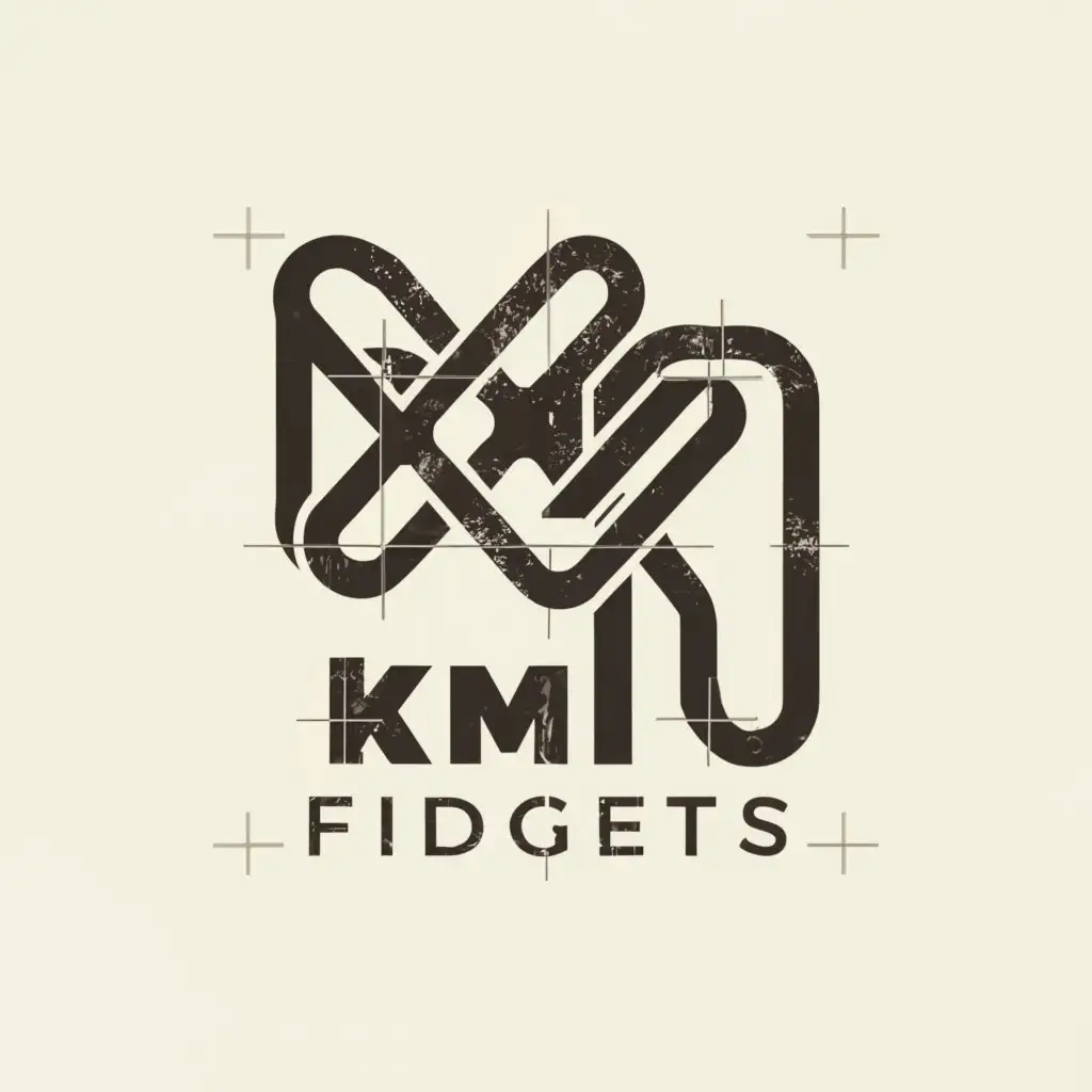 a logo design,with the text "KML FIDGETS", main symbol:KML,Moderate,be used in Retail industry,clear background