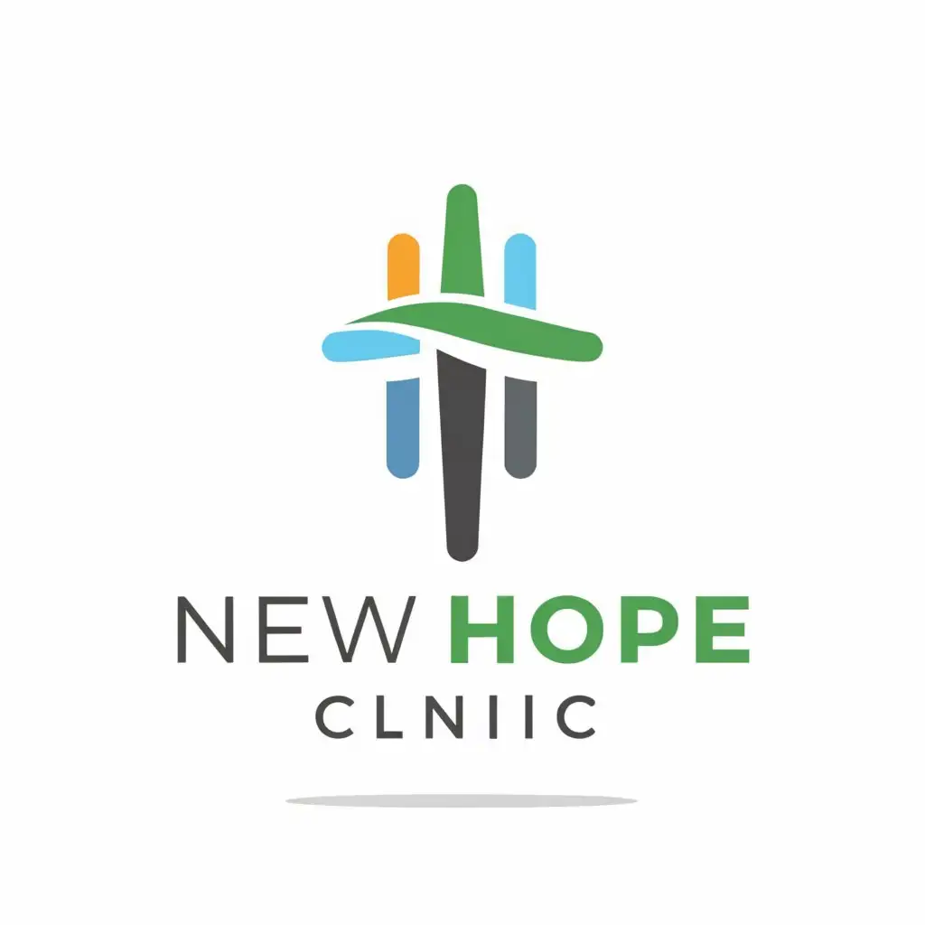 a logo design,with the text "New Hope Clinic", main symbol:hospital cross,Moderate,be used in Medical Dental industry,clear background