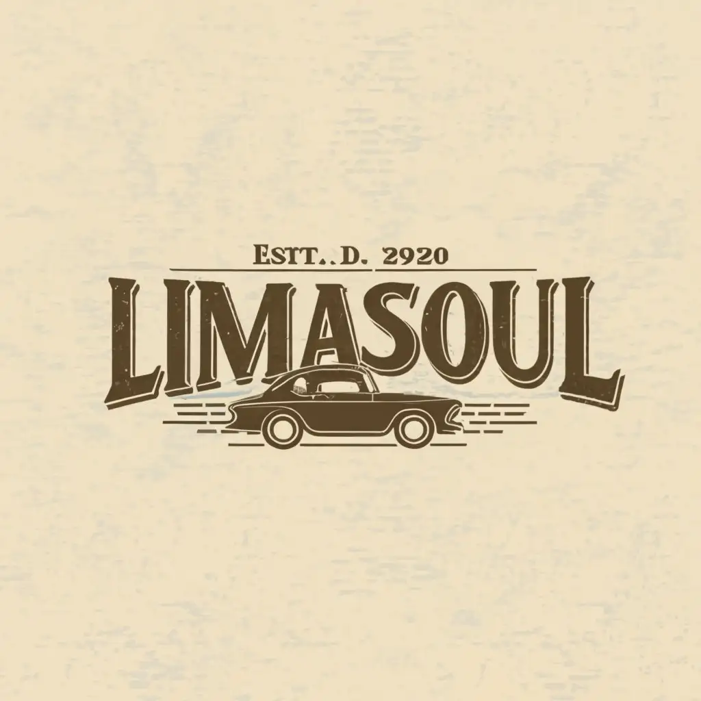 a logo design,with the text "Limassoul", main symbol:1950's vintage,Moderate,clear background