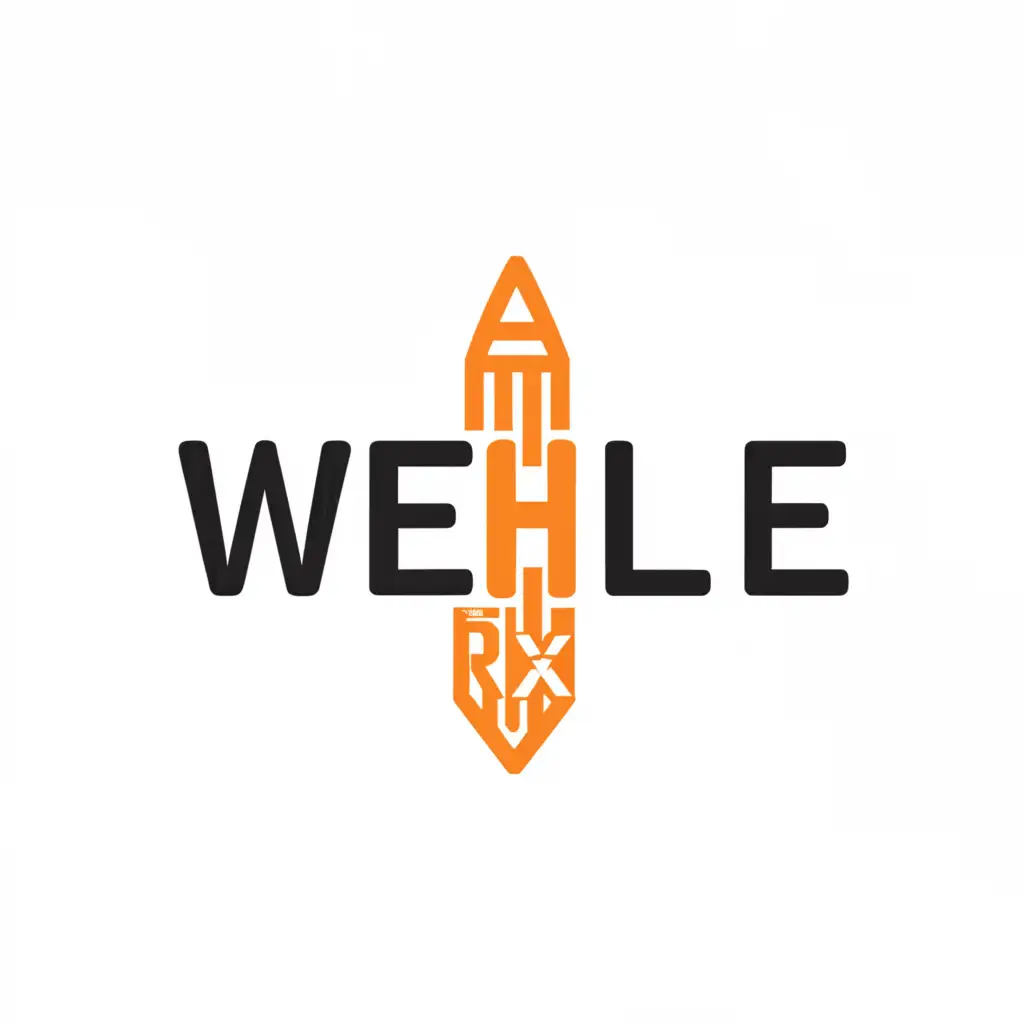 LOGO-Design-For-Wehle-Rx-Bold-Bullet-and-Gun-Motif-on-Clear-Background