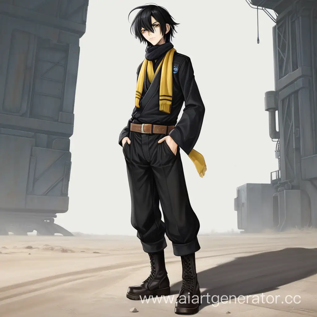 Mysterious-Fighter-Shota-in-Black-Outfit-with-Signature-Wrap-Scarf-and-Goggles