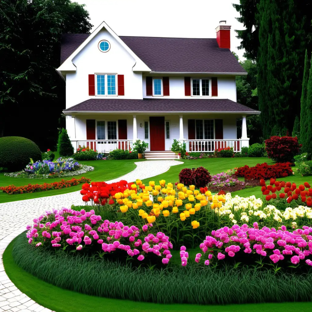 Beautiful House with Spacious Flower Garden