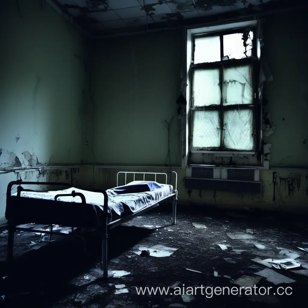 Solitude-in-the-Shadows-Bedridden-Reflections-in-an-Abandoned-Psychiatric-Ward