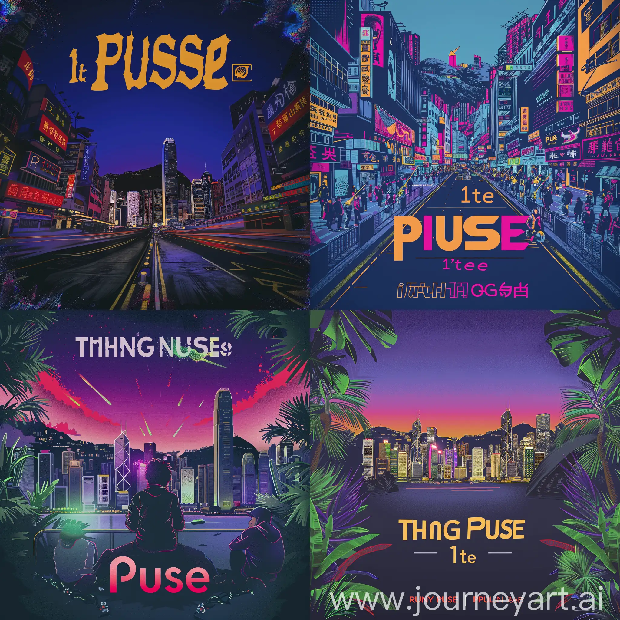 Please generate a poster to celebrate the 1st anniversary of Hong Kong Pulse
