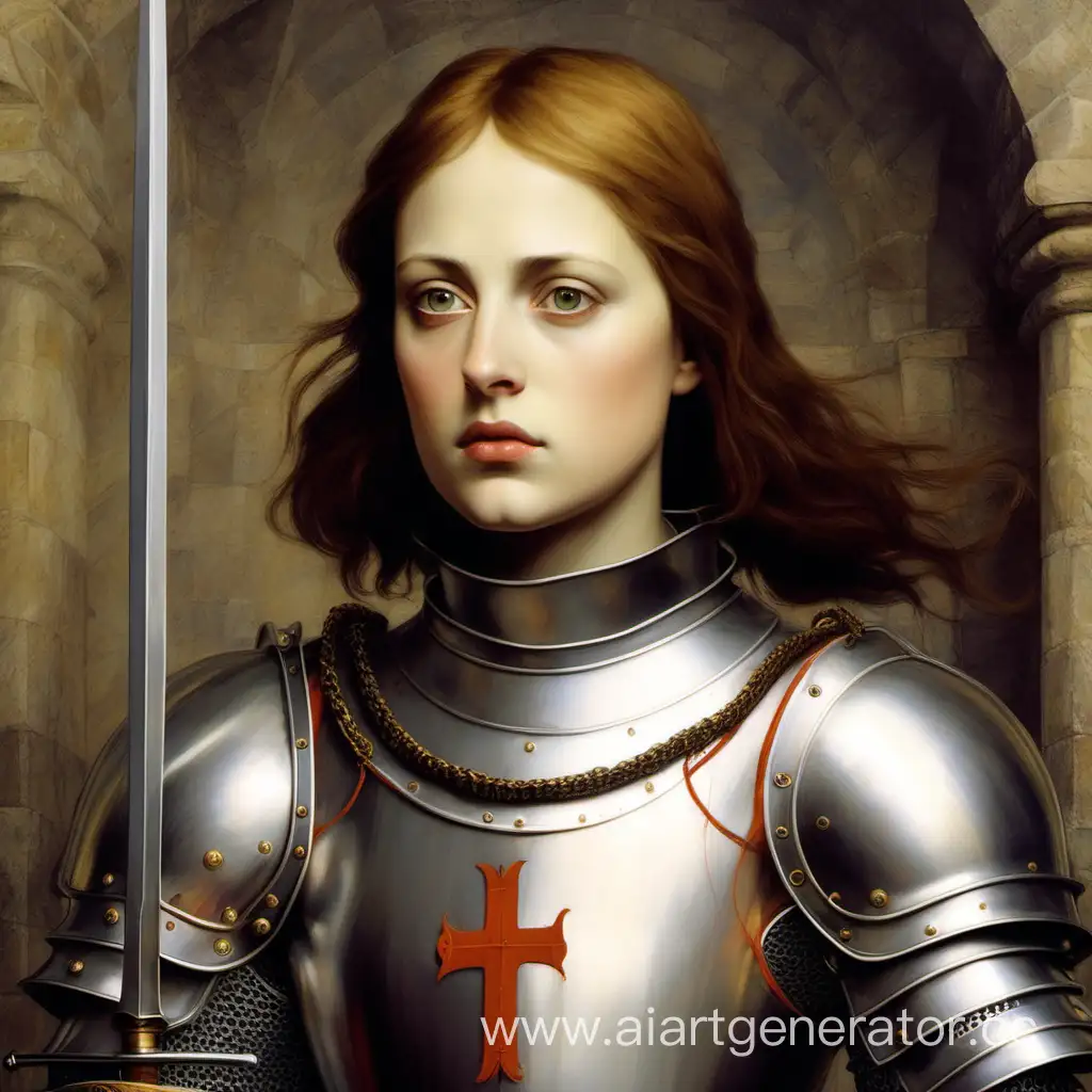 Joan-of-Arc-Leading-French-Troops-in-Battle