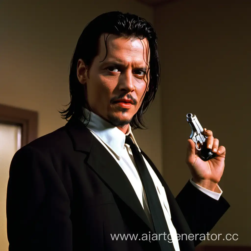 Johnny-Depp-Capturing-Intense-Moments-in-Pulp-Fiction-Scene