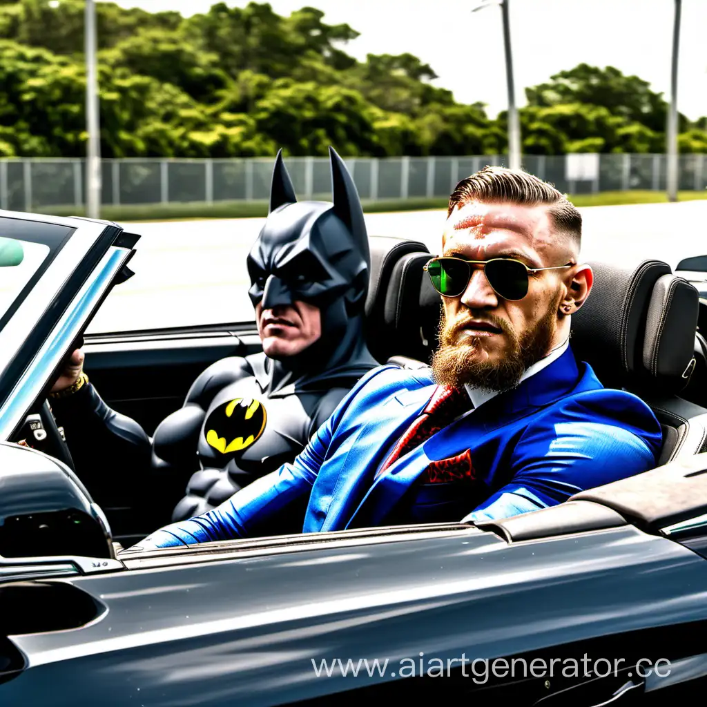 Conor-McGregor-and-Batman-Cruise-in-Stylish-Convertible-with-Sunglasses