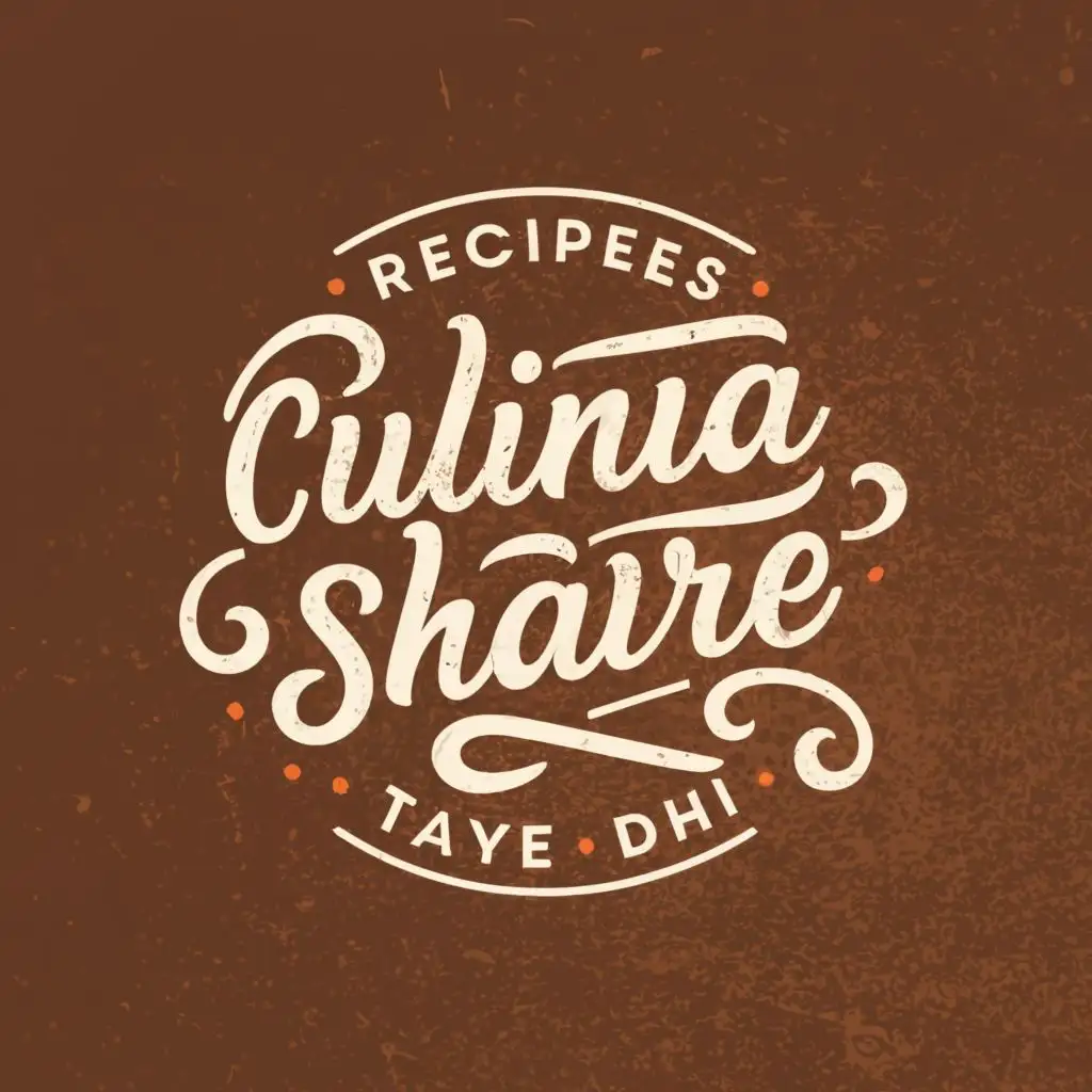 logo, recipes, with the text "CulinaShare", typography