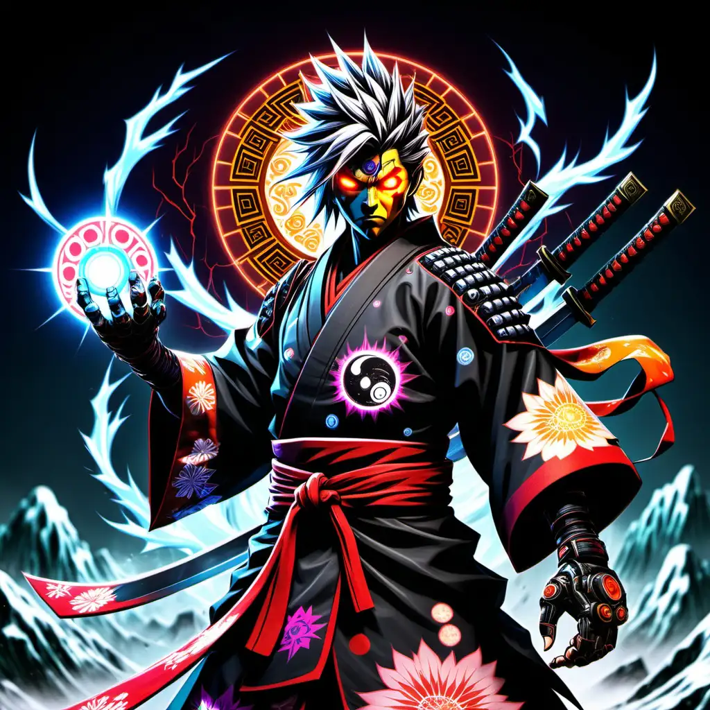 Cyberpunk Samurai Ninja Boss Character Creation Screen
