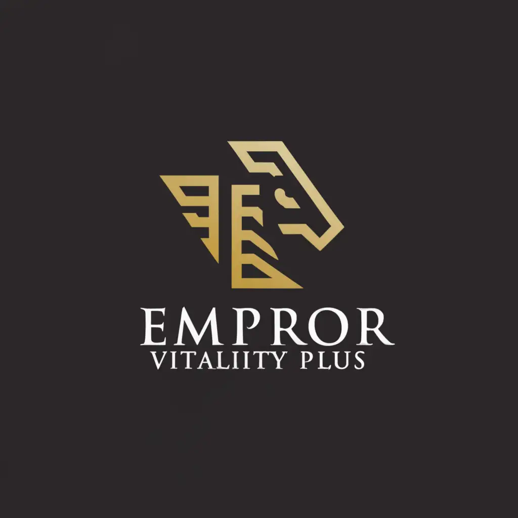 LOGO-Design-for-Emperor-Vitality-Plus-Majestic-Horse-Emblem-on-Clear-Background