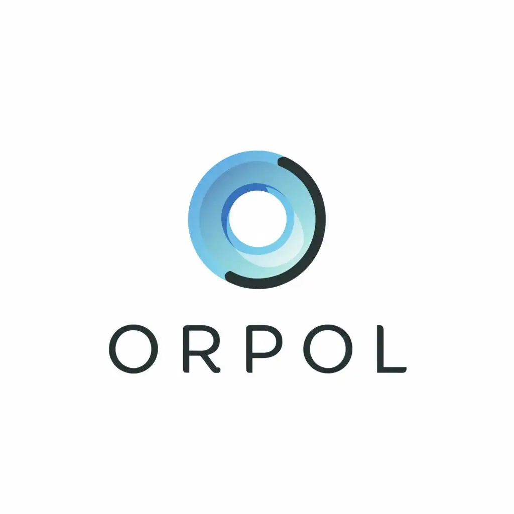a logo design,with the text "Orprol", main symbol:O,Minimalistic,be used in Technology industry,clear background