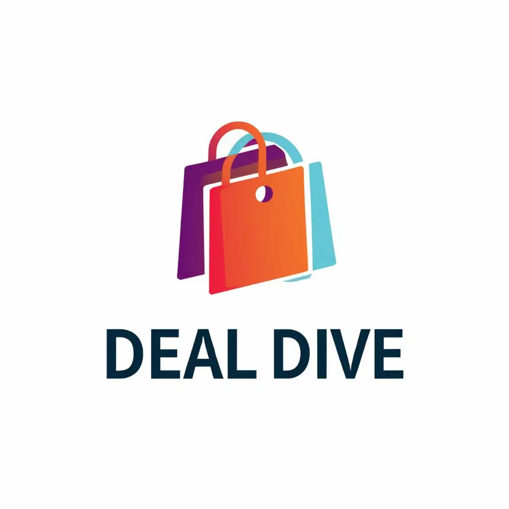 a logo design,with the text "Deal Dive", main symbol:shopping,Moderate,clear background