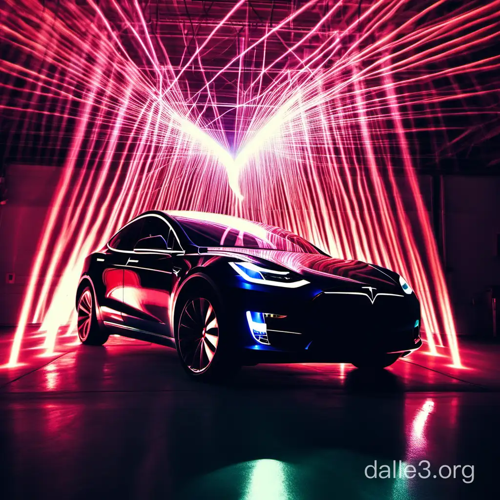 Tesla light show