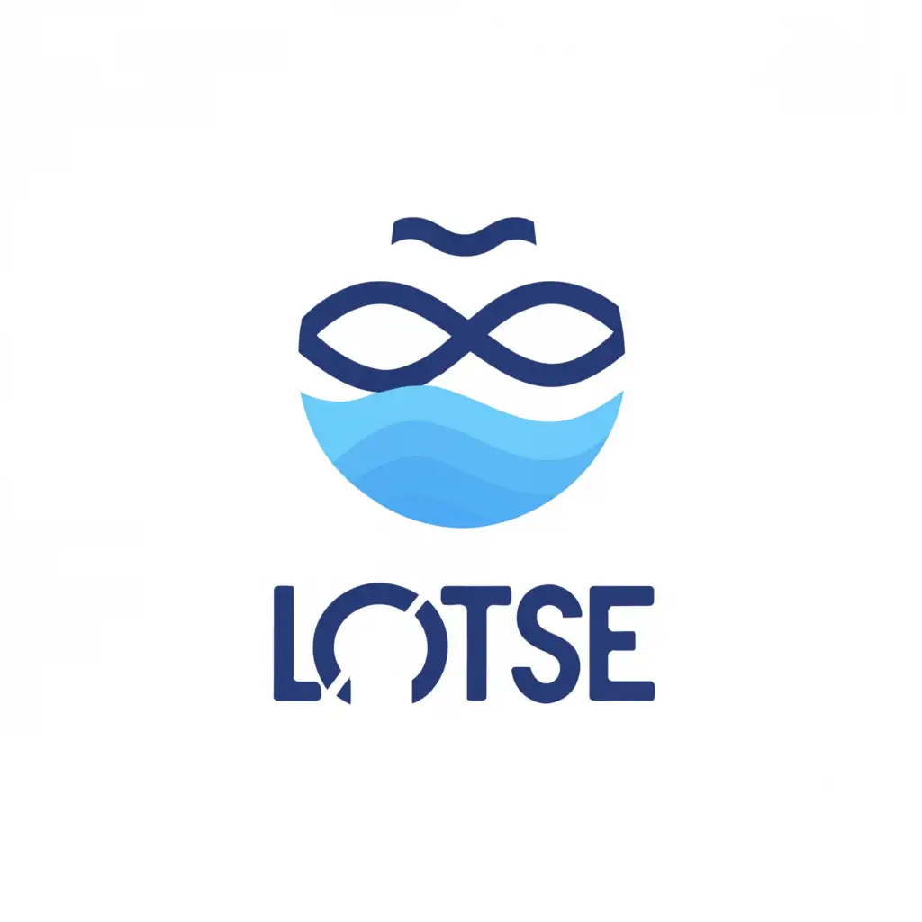 a logo design,with the text "Lotse", main symbol:Water,Moderate,clear background