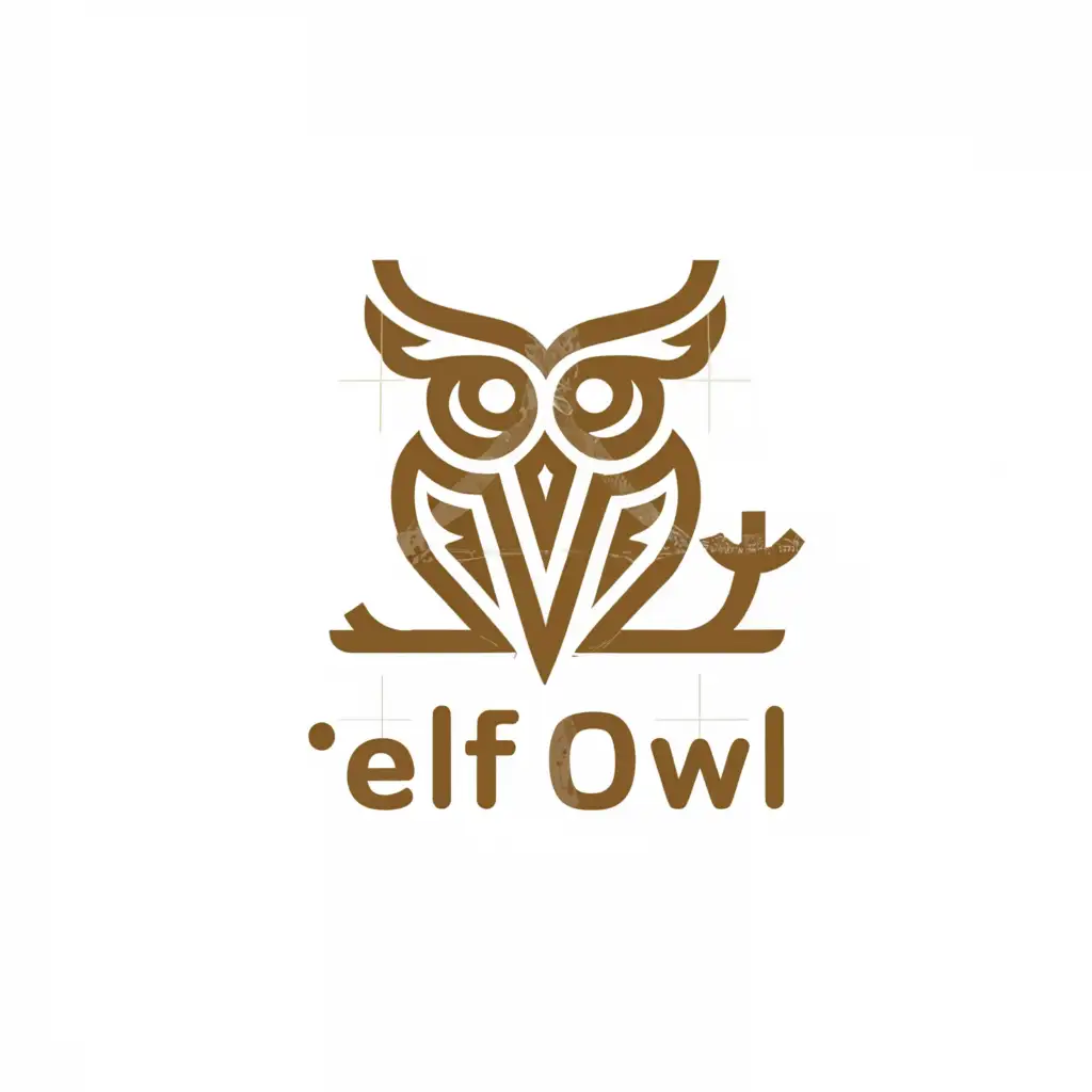 a logo design,with the text "elf owl", main symbol:Owl,Moderate,be used in Retail industry,clear background