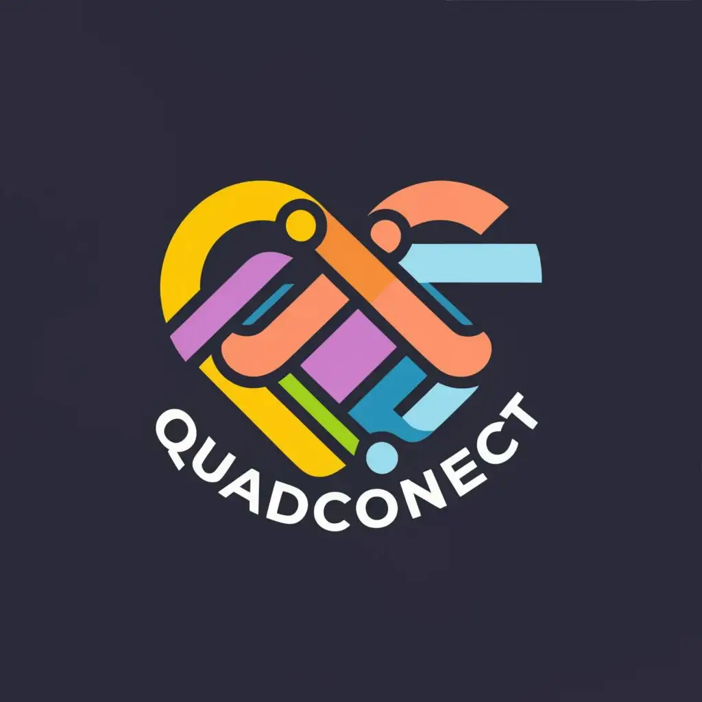 logo, forever, with the text "QuadConnect", typography, be used in Entertainment industry