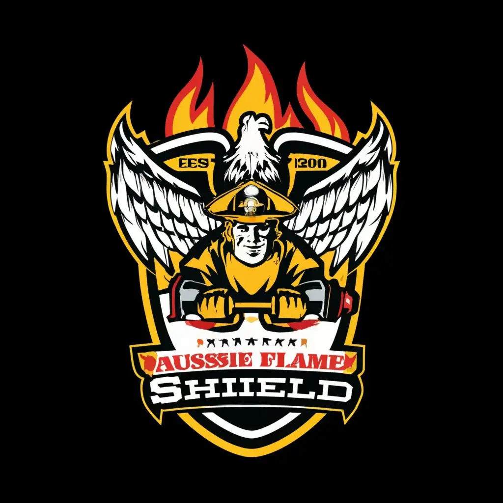 LOGO-Design-for-Aussie-Flame-Shield-Firefighter-and-Eagle-Symbolism-with-Modern-Tech-Industry-Aesthetic