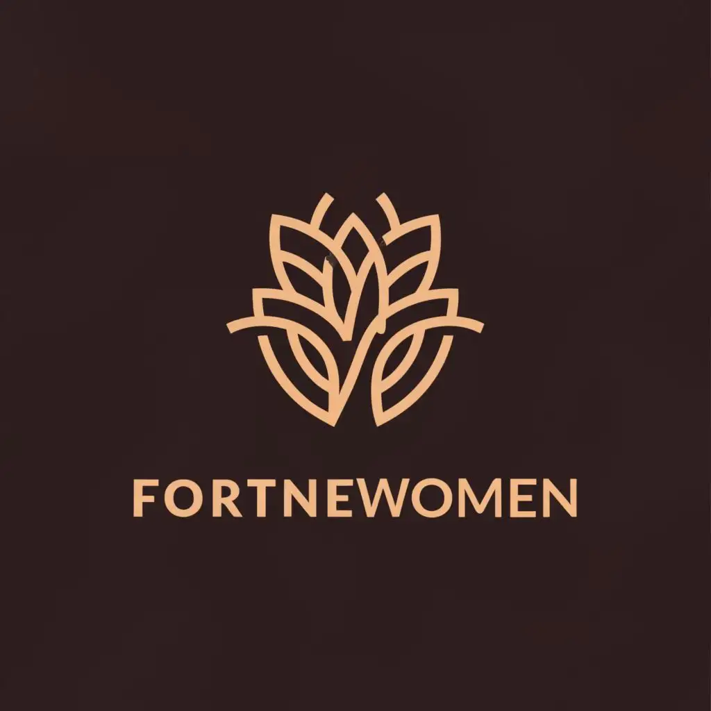 LOGO-Design-for-FortuneWomen-Elegant-Lily-and-Money-Symbol-with-Modern-Minimalist-Style-for-Education-Industry