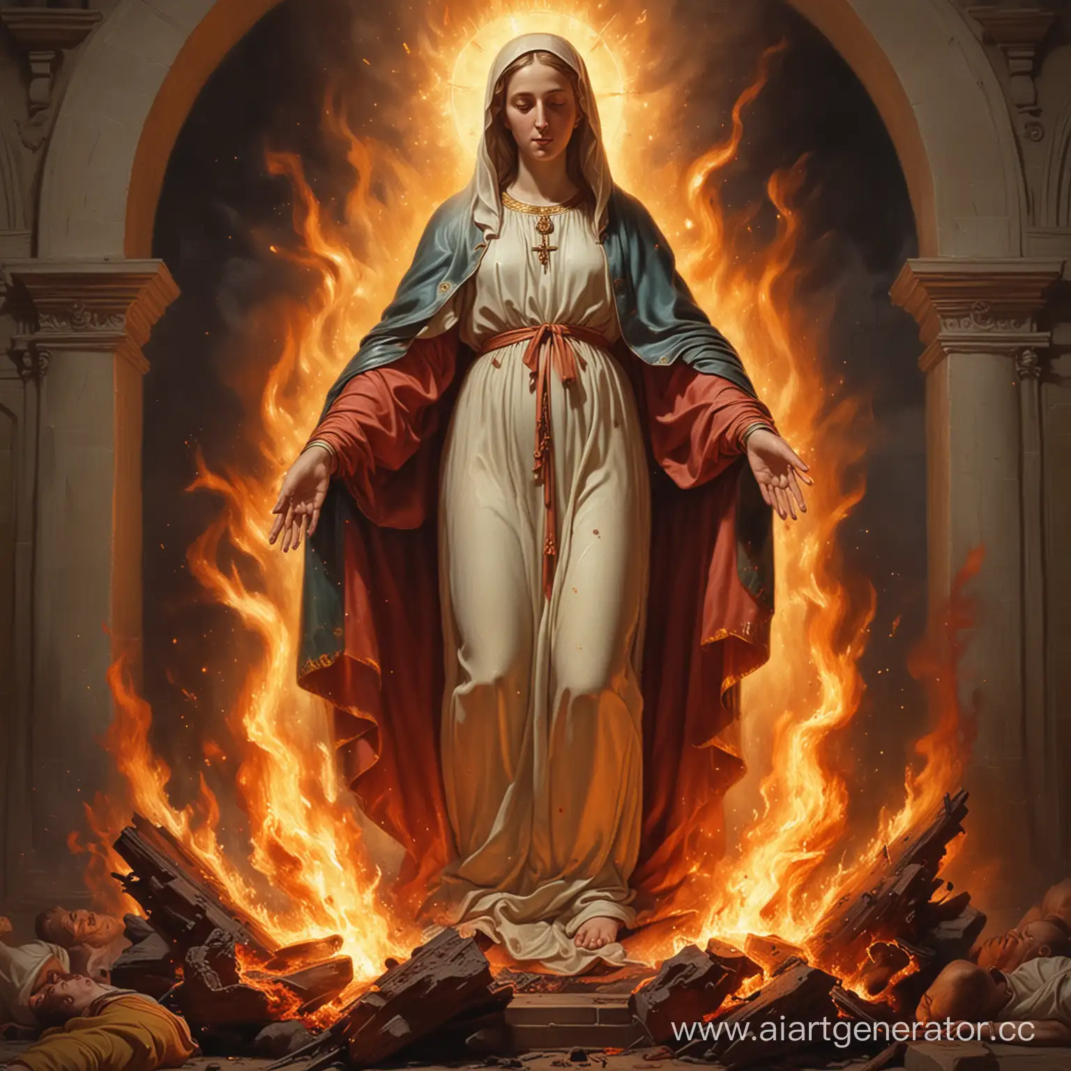 Virgin-Mary-Enveloped-in-Sacred-Flames