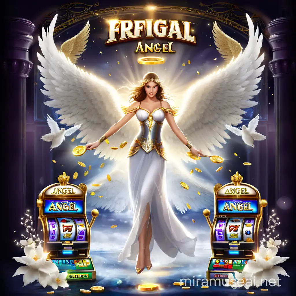 Heavenly Cherubim Delighting in Angelic Slot Machine