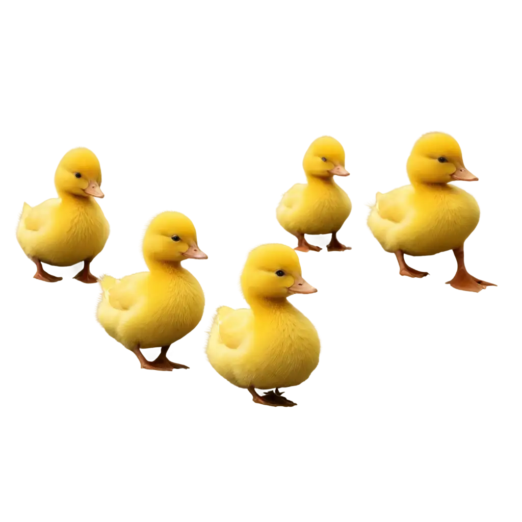 Vibrant-PNG-Image-Yellow-Ducks-in-a-Row-Enhance-Your-Visual-Content-with-HighQuality-PNG-Format