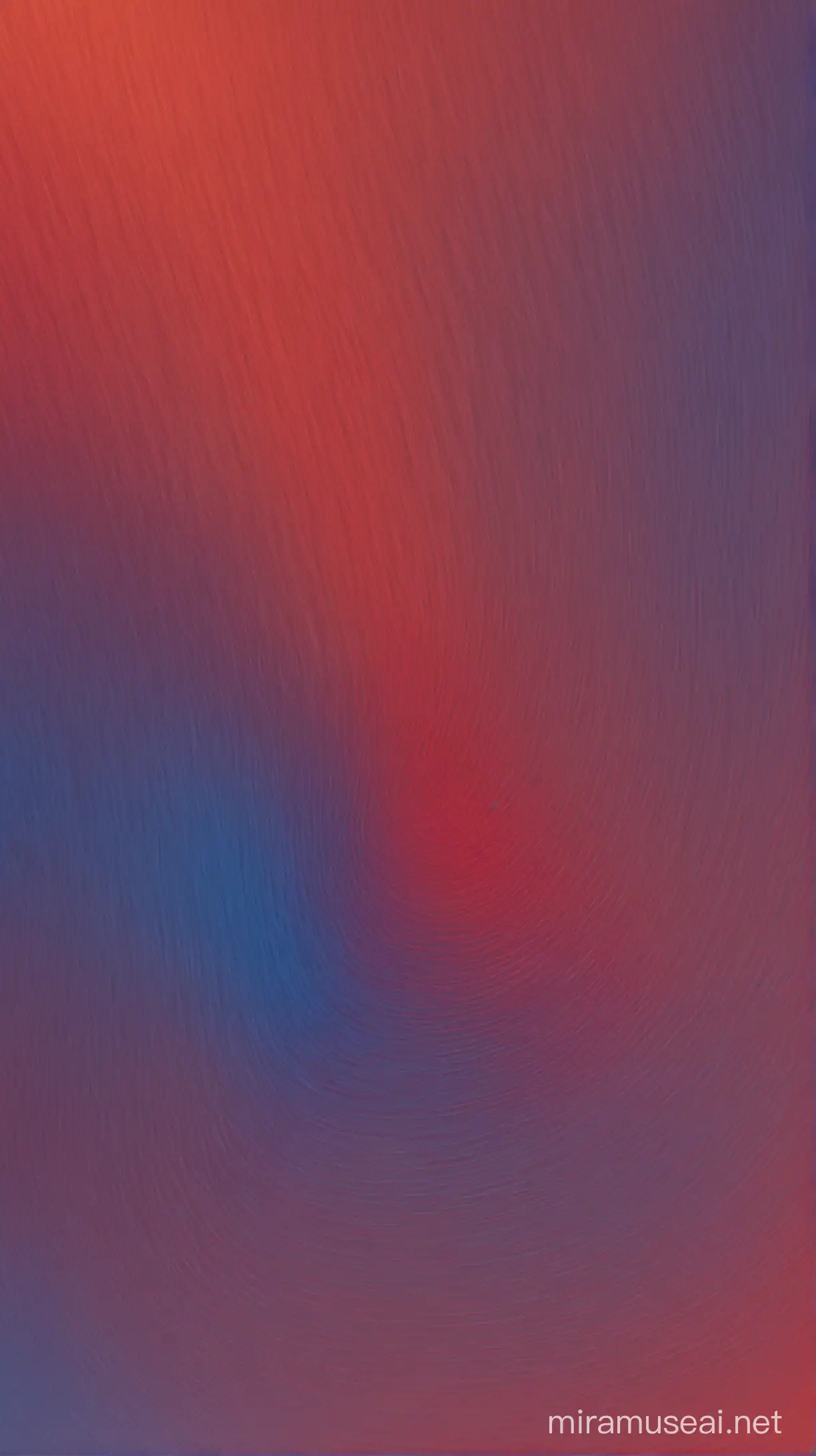 Dynamic Vortex of Red and Blue Gradient on Oblique Turbulent Background