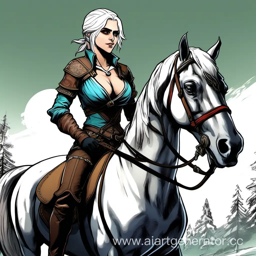 Ciri-Riding-Majestic-Horse-with-Stalwart-Stance