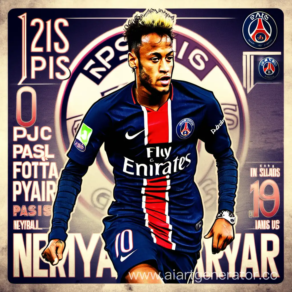 Neymar-Celebrating-a-Goal-for-PSG-in-Vibrant-Football-Action