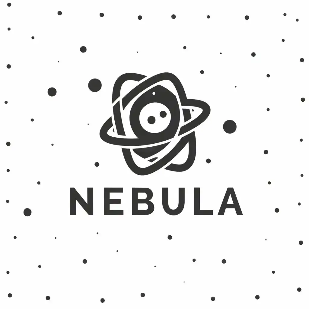 a logo design,with the text "Nebula", main symbol:Space, Nebula, Stars,Minimalistic,be used in Internet industry,clear background