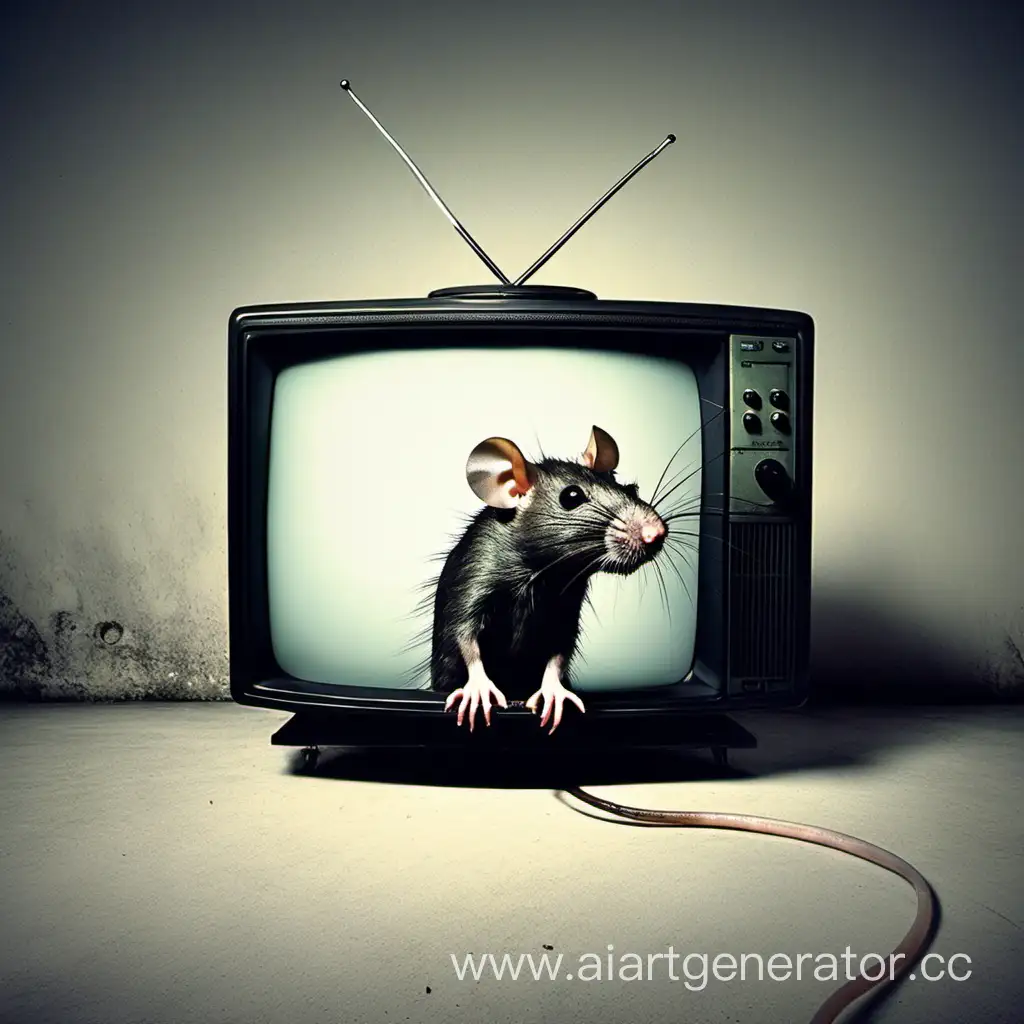 TelevisionWatching-Rat-Adorable-Rodent-Captivated-by-TV-Screen