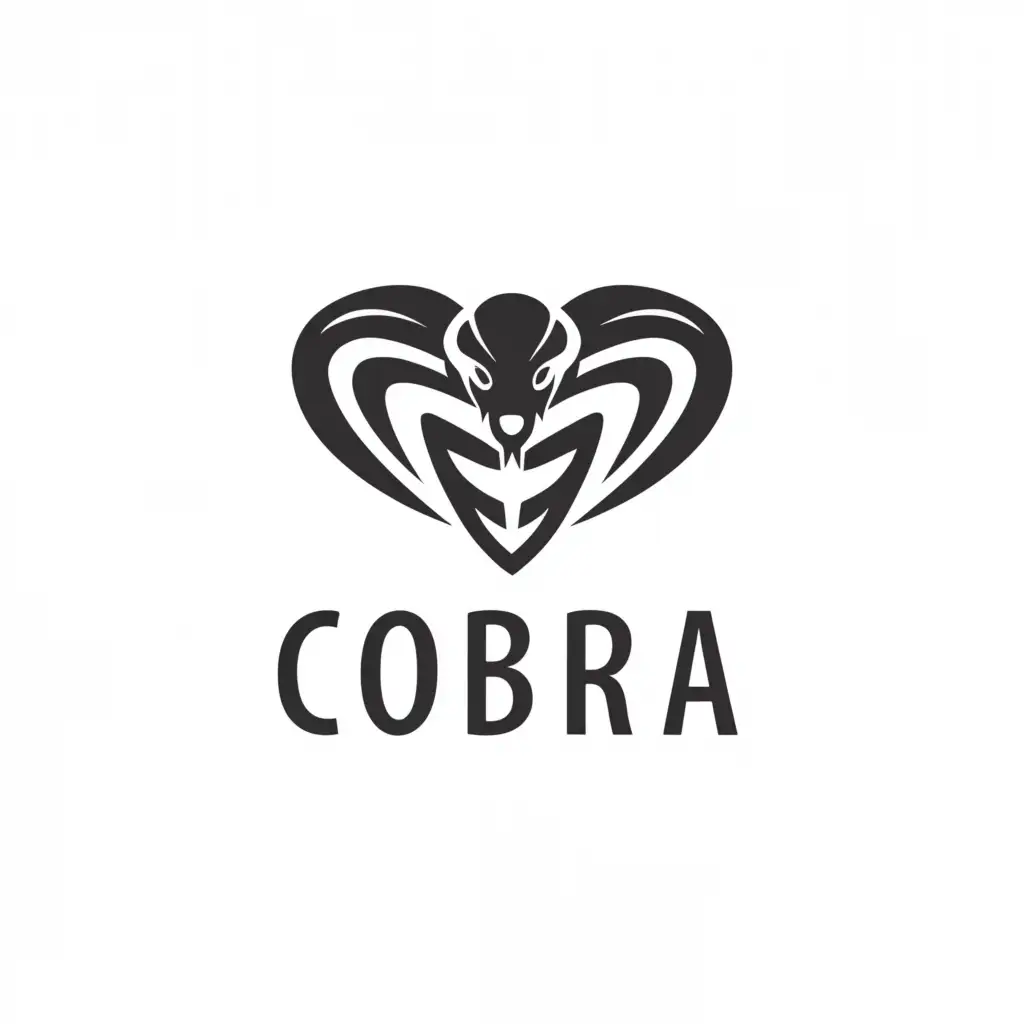 a logo design,with the text "cobra", main symbol:snake's head,Умеренный,clear background