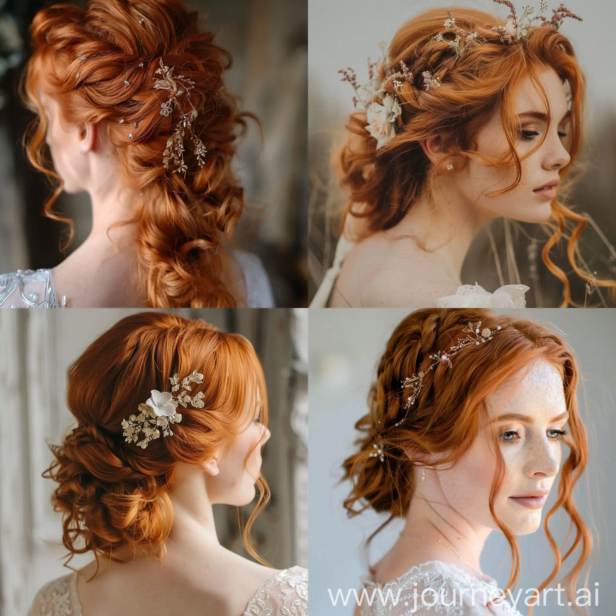 RedHaired-Bride-with-Elaborate-Wedding-Hairstyle