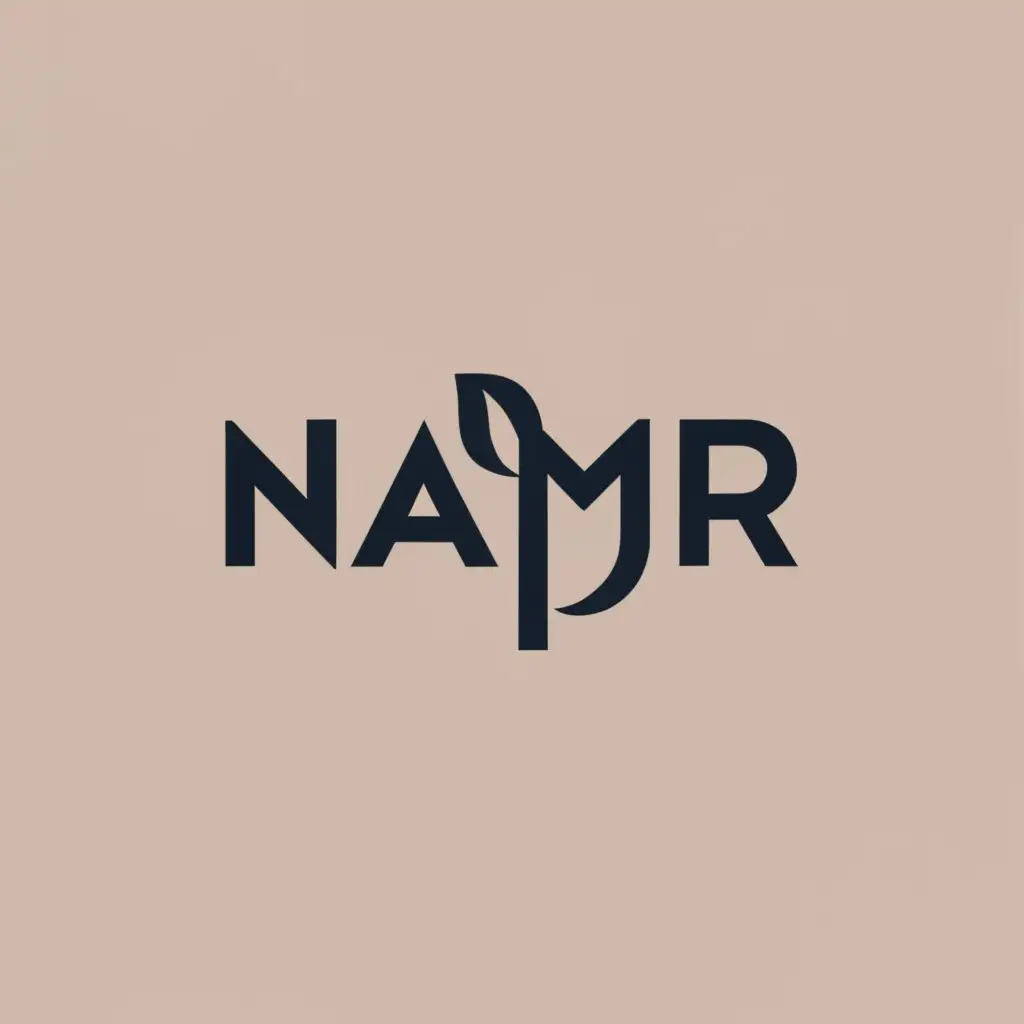 logo, Initial, with the text "NAMR", typography