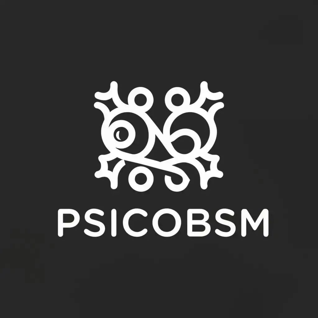 a logo design,with the text "Psicobsm", main symbol:Bones and glasses,Moderate,be used in Nonprofit industry,clear background