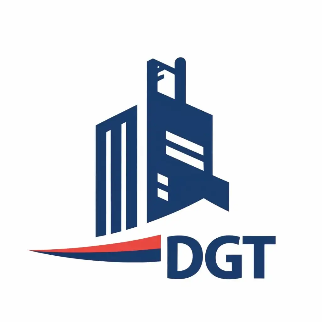 logo, building, with the text "DGT", typography, be used in Construction industry