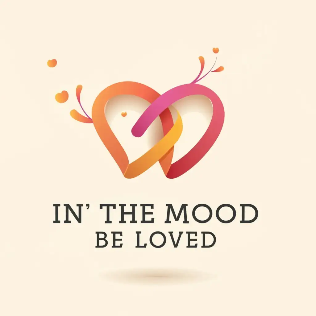 a logo design,with the text "In the mood to be loved", main symbol:Love,Minimalistic,clear background