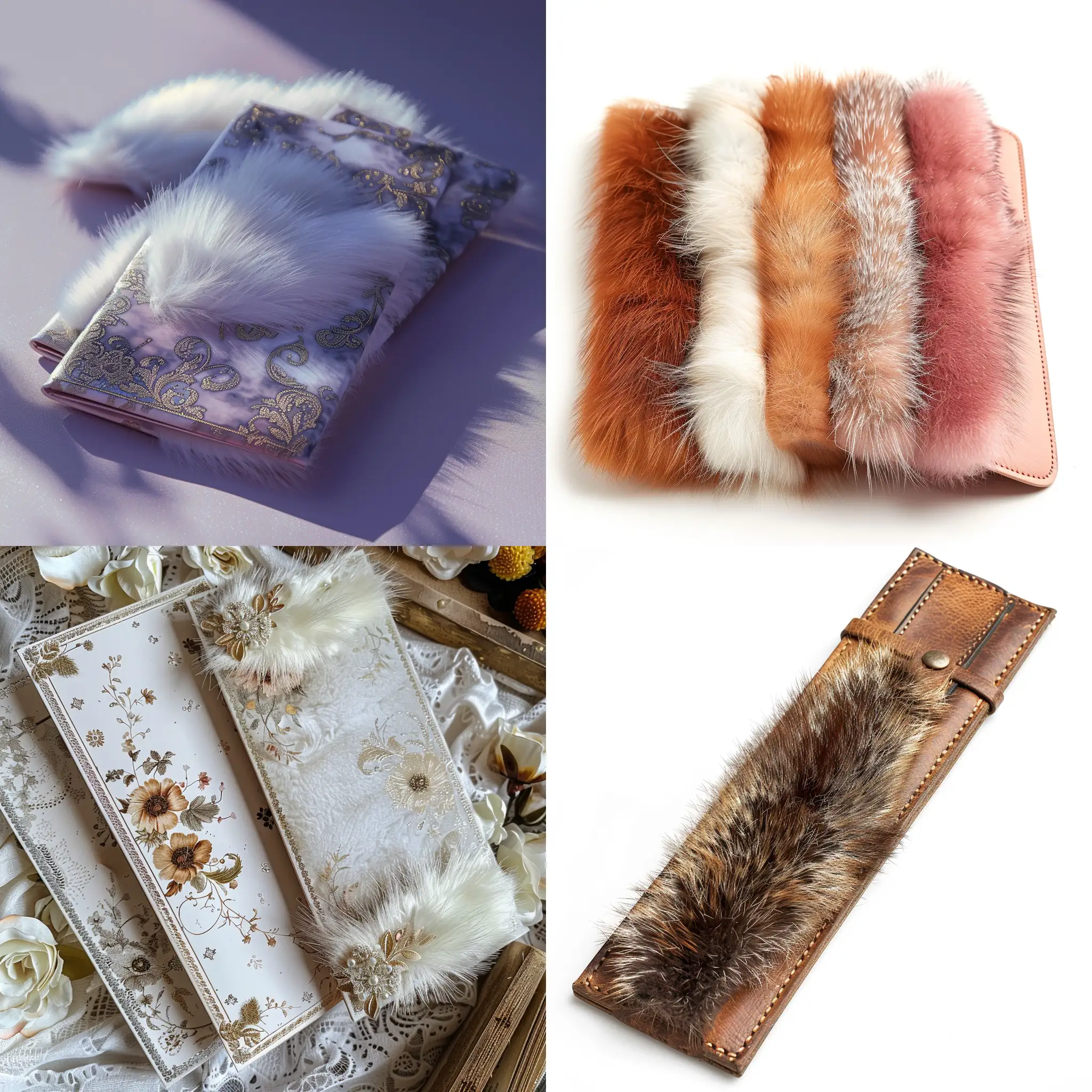 Bookmark design elegant fur classics romance 