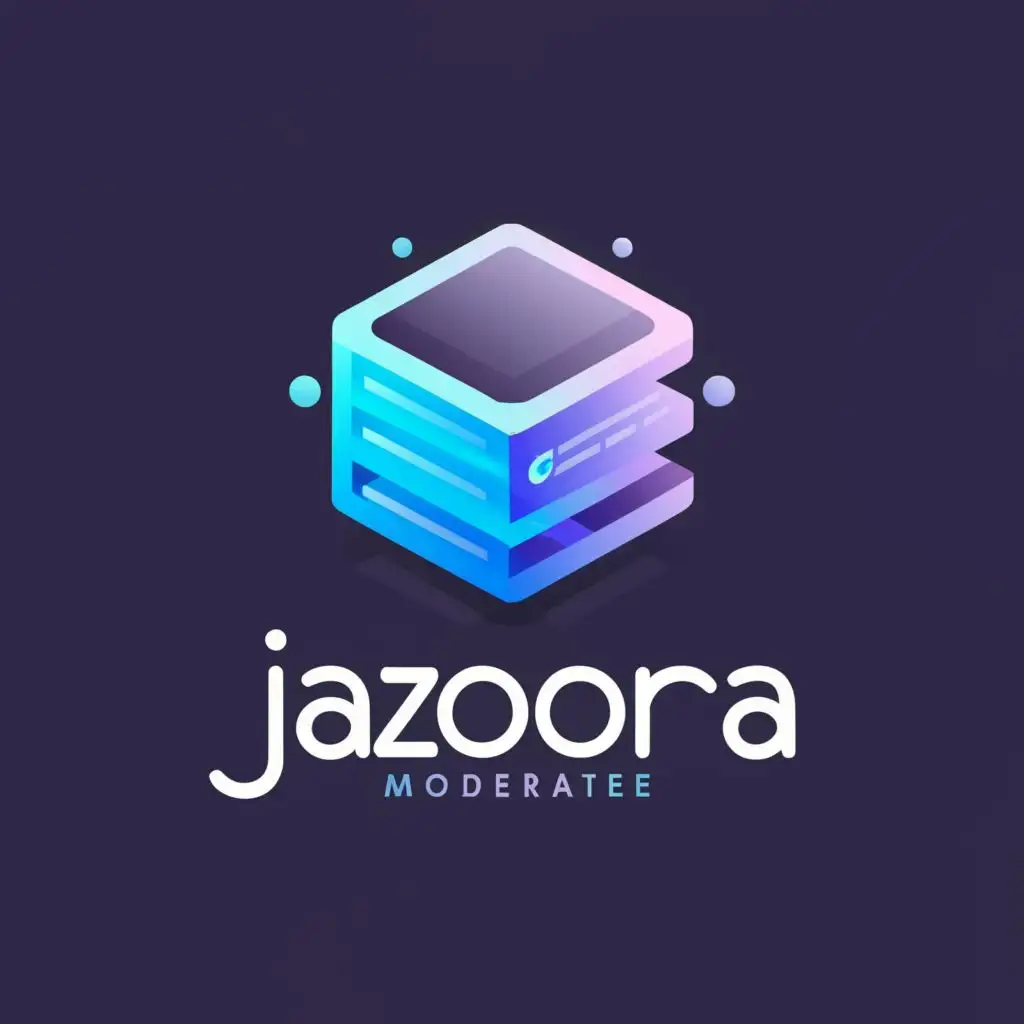 a logo design,with the text "Jazoora", main symbol:Home Server,Moderate,clear background