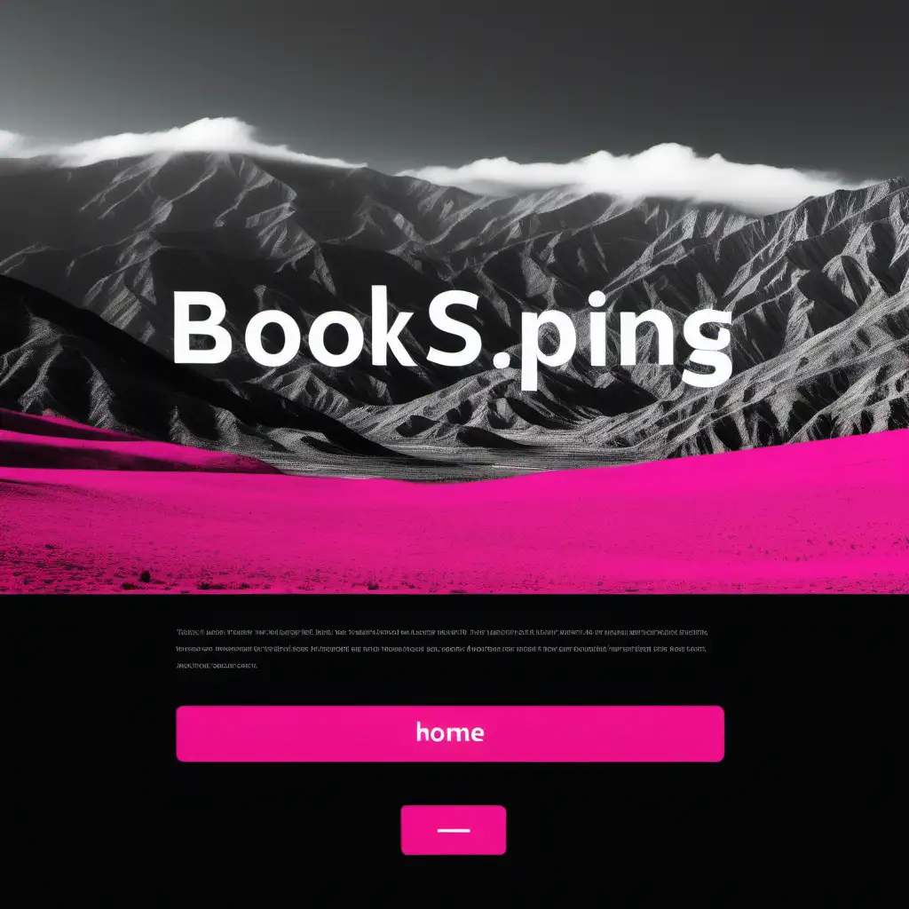 Minimalistic High Fashion Black and White Website with Palm Springs Mountains