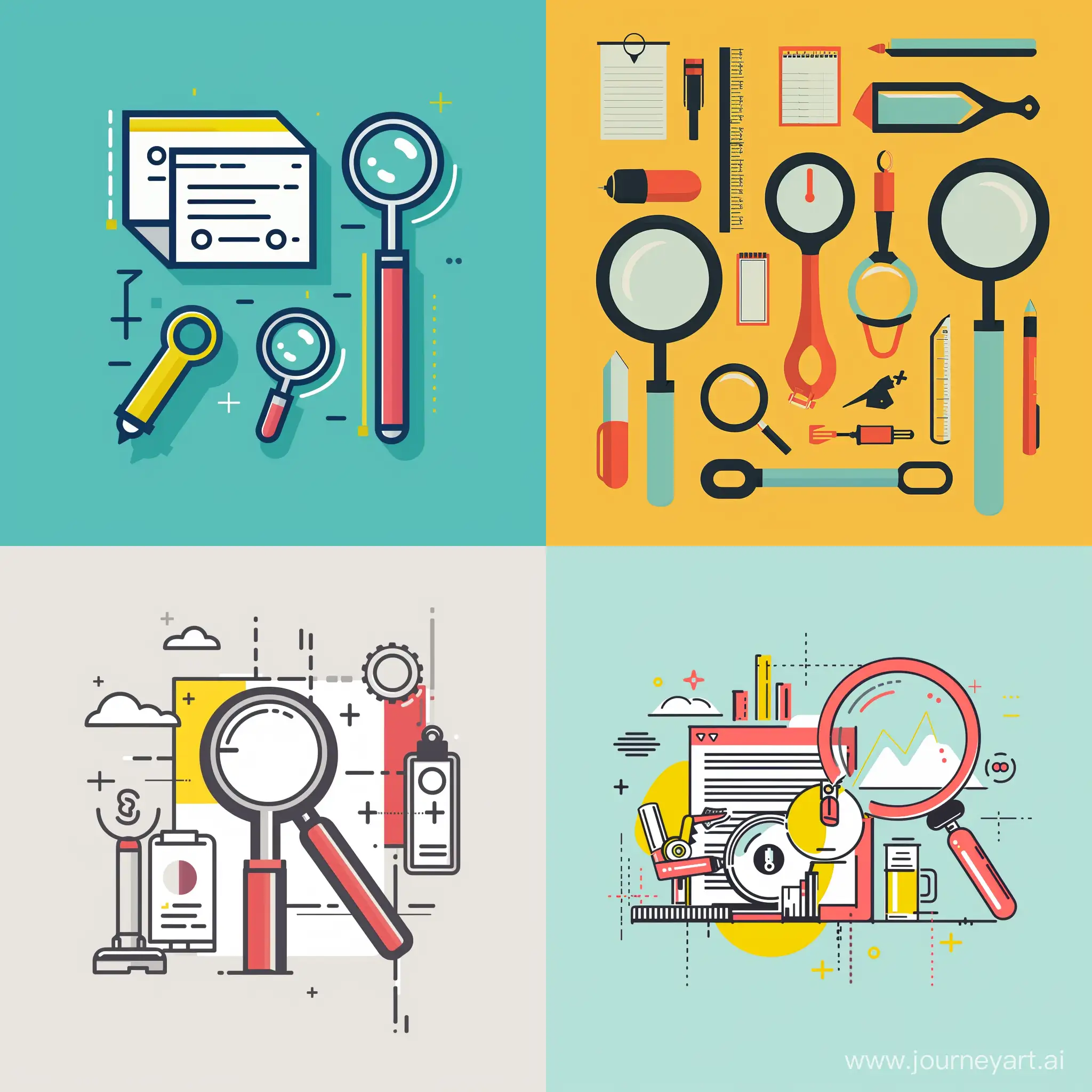 Minimal-Graphic-Illustration-of-Keyword-Research-Tools-on-Plain-Background