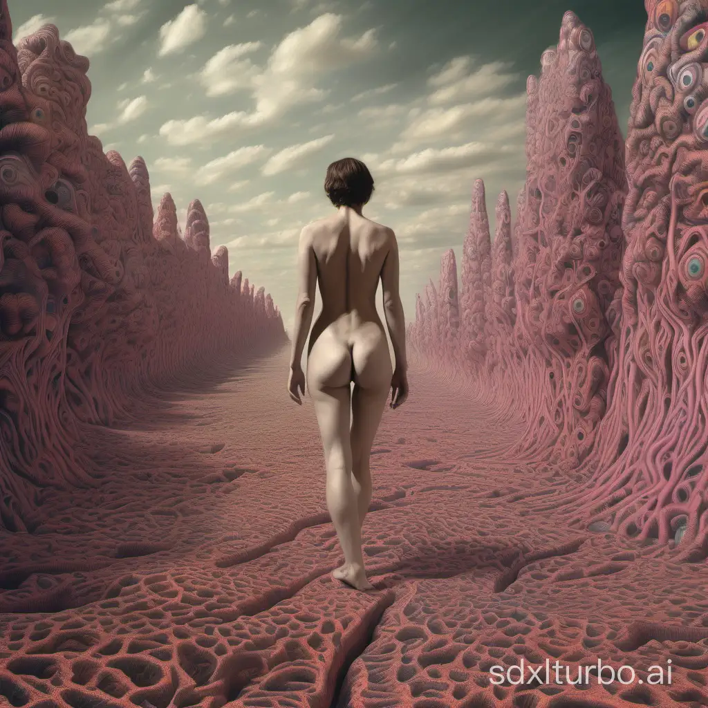 Psychedelic-Vision-Enthralled-Nude-in-Shapeshifting-Environment