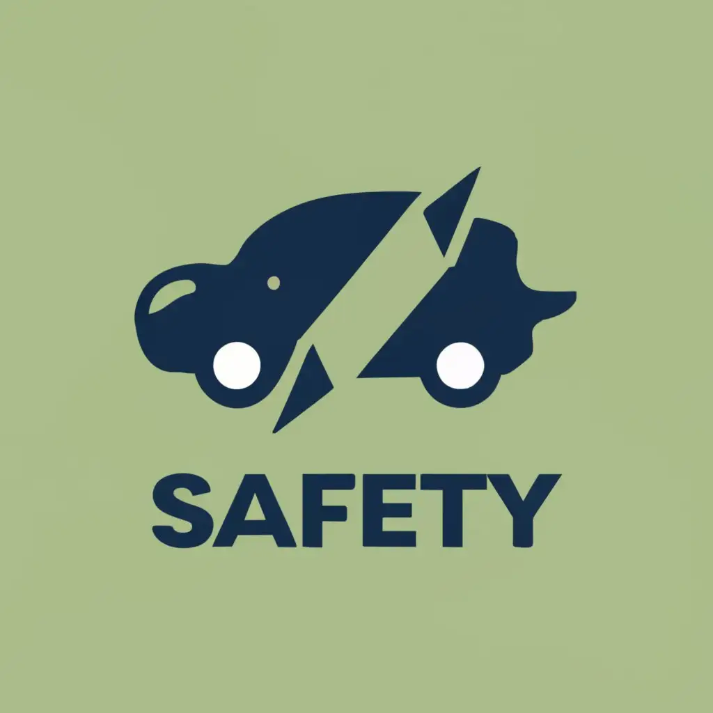 logo, caring the car's safety, with the text "a car insurance logo", typography, be used in Travel industry