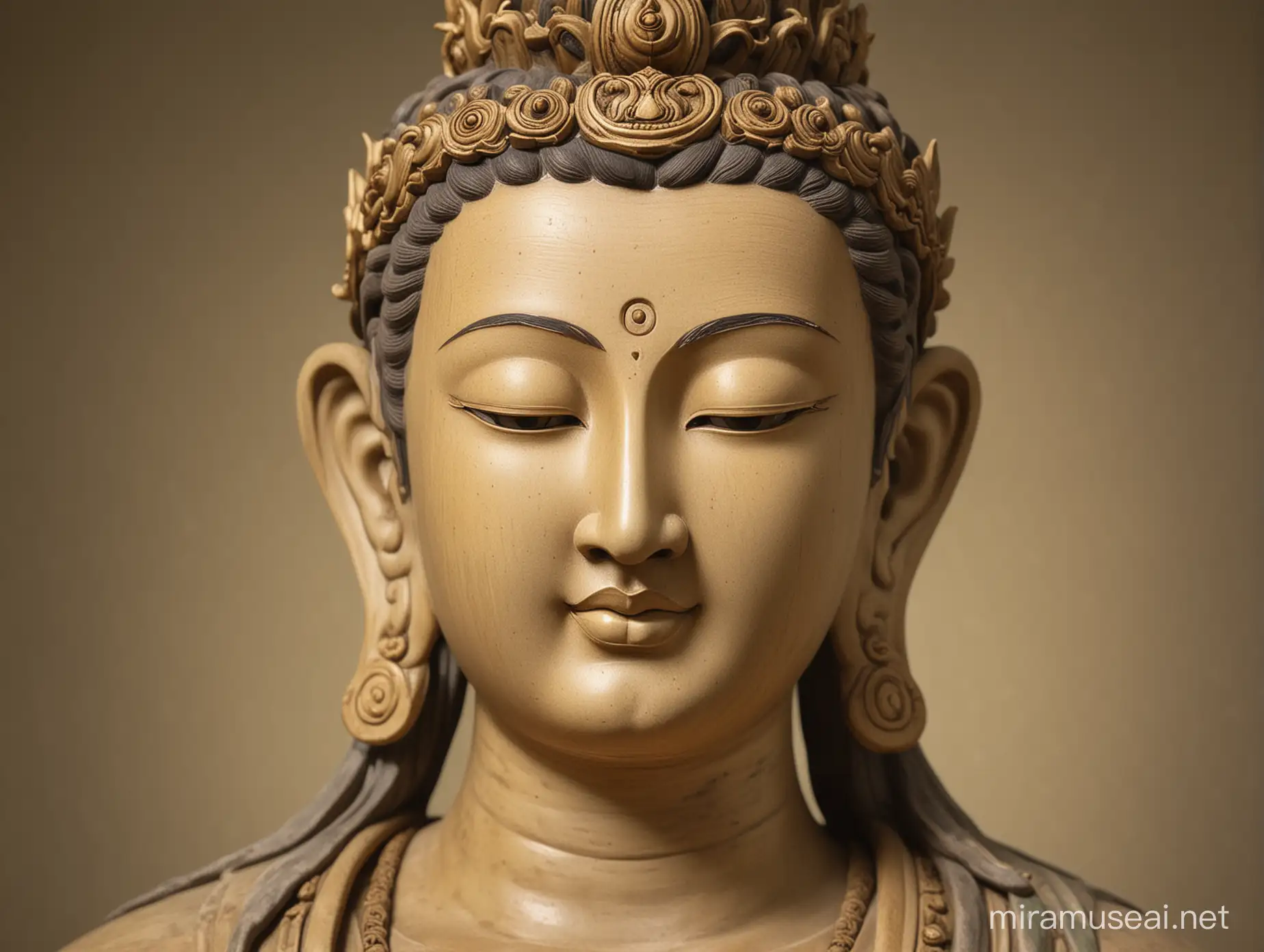 Serene Bodhisattva Tranquil Portrait of Enlightenment