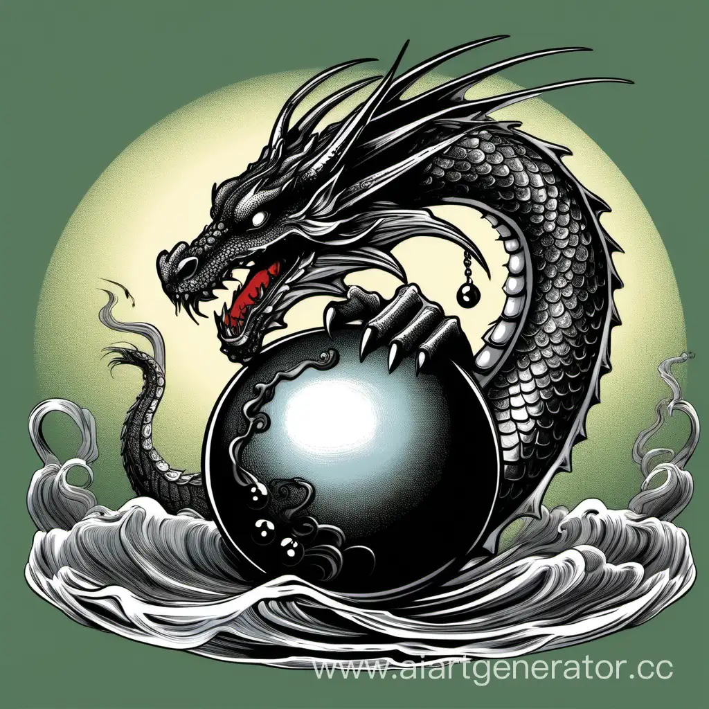 Enchanting-Dragon-Playtime-with-a-Mysterious-Black-Pearl